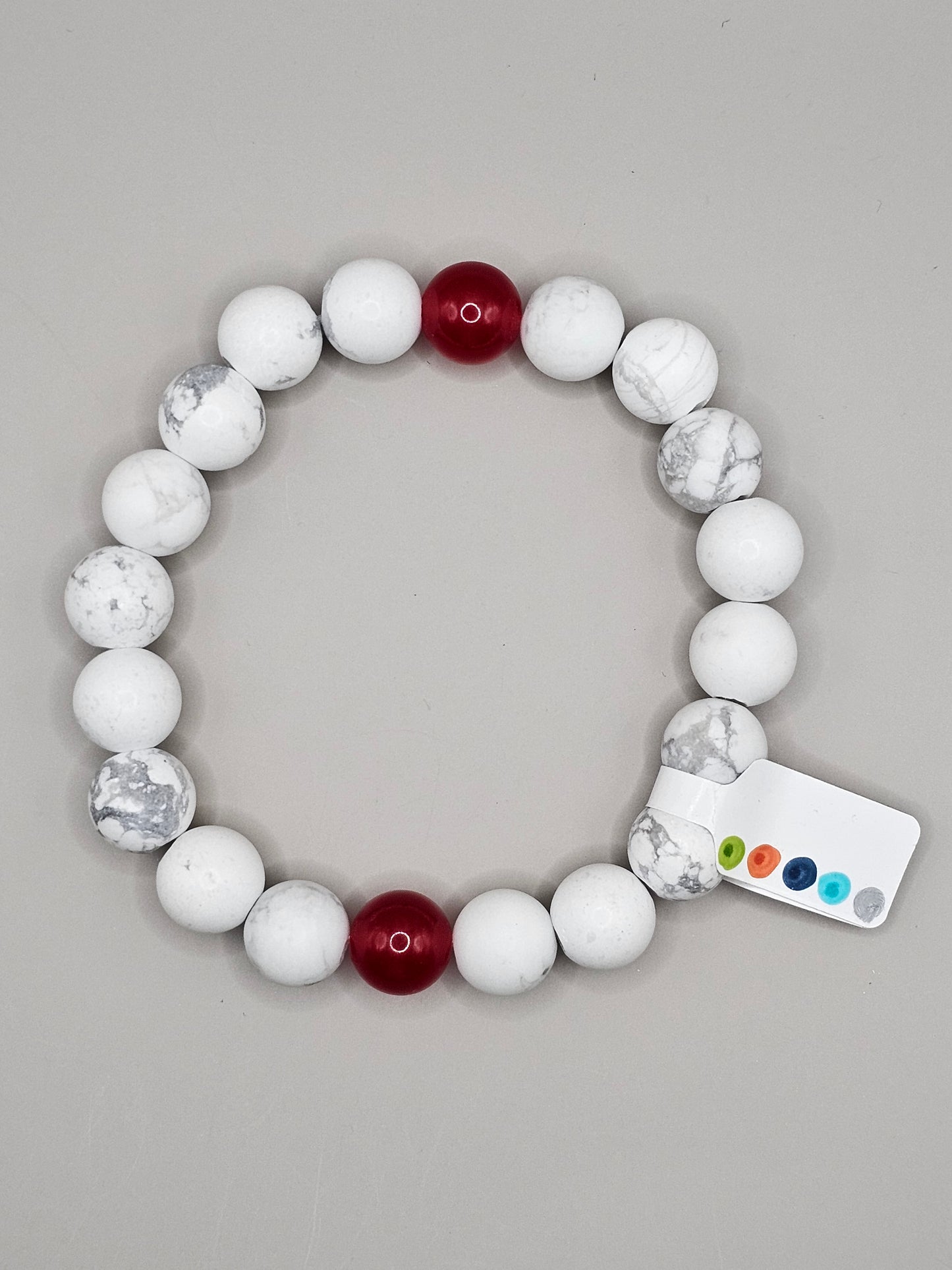 Scarlet & White Game Day Bracelet