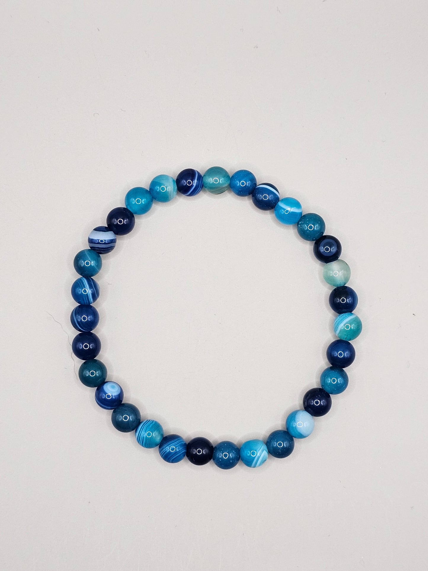 Blue Banded Agate Bracelet