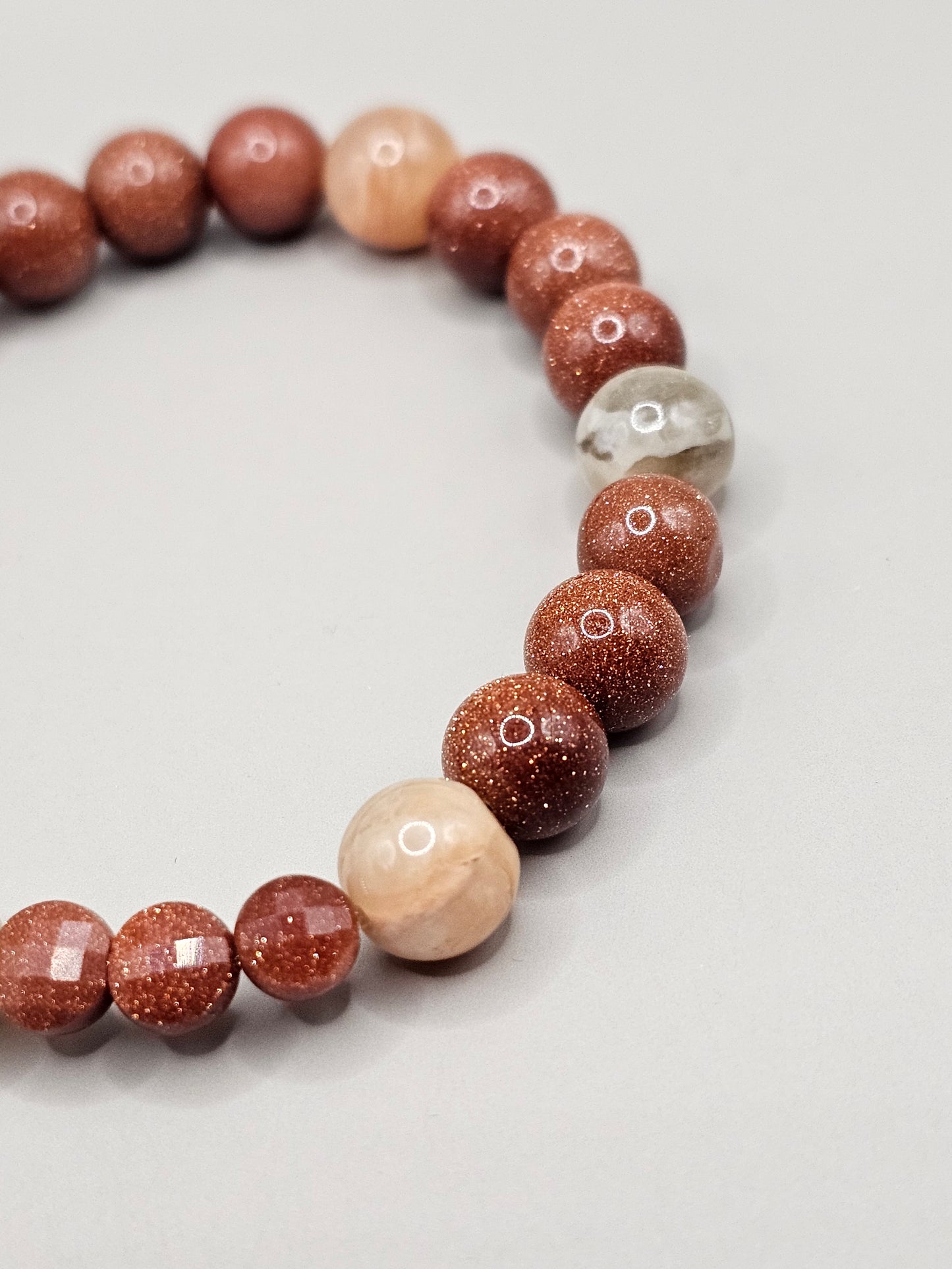 Goldstone & Sunstone Bracelet
