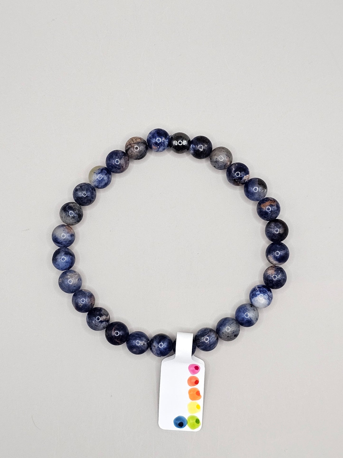 Mommy & Me Bracelet Set - Sodalite, Hematite, & Blue Chalcedony