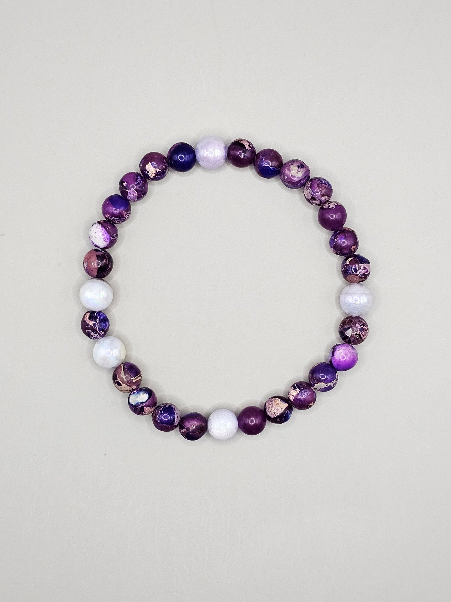 Purple Jasper & Shell Bracelet *Limited Edition*