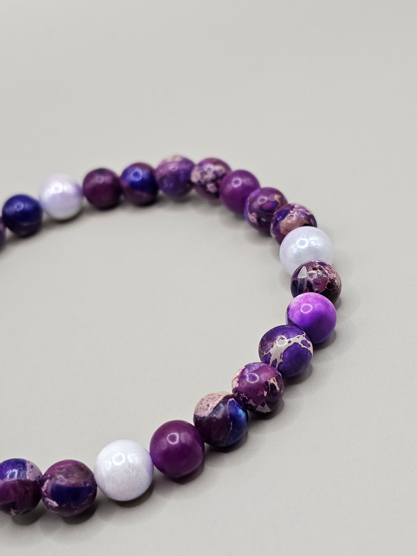 Purple Jasper & Shell Bracelet *Limited Edition*