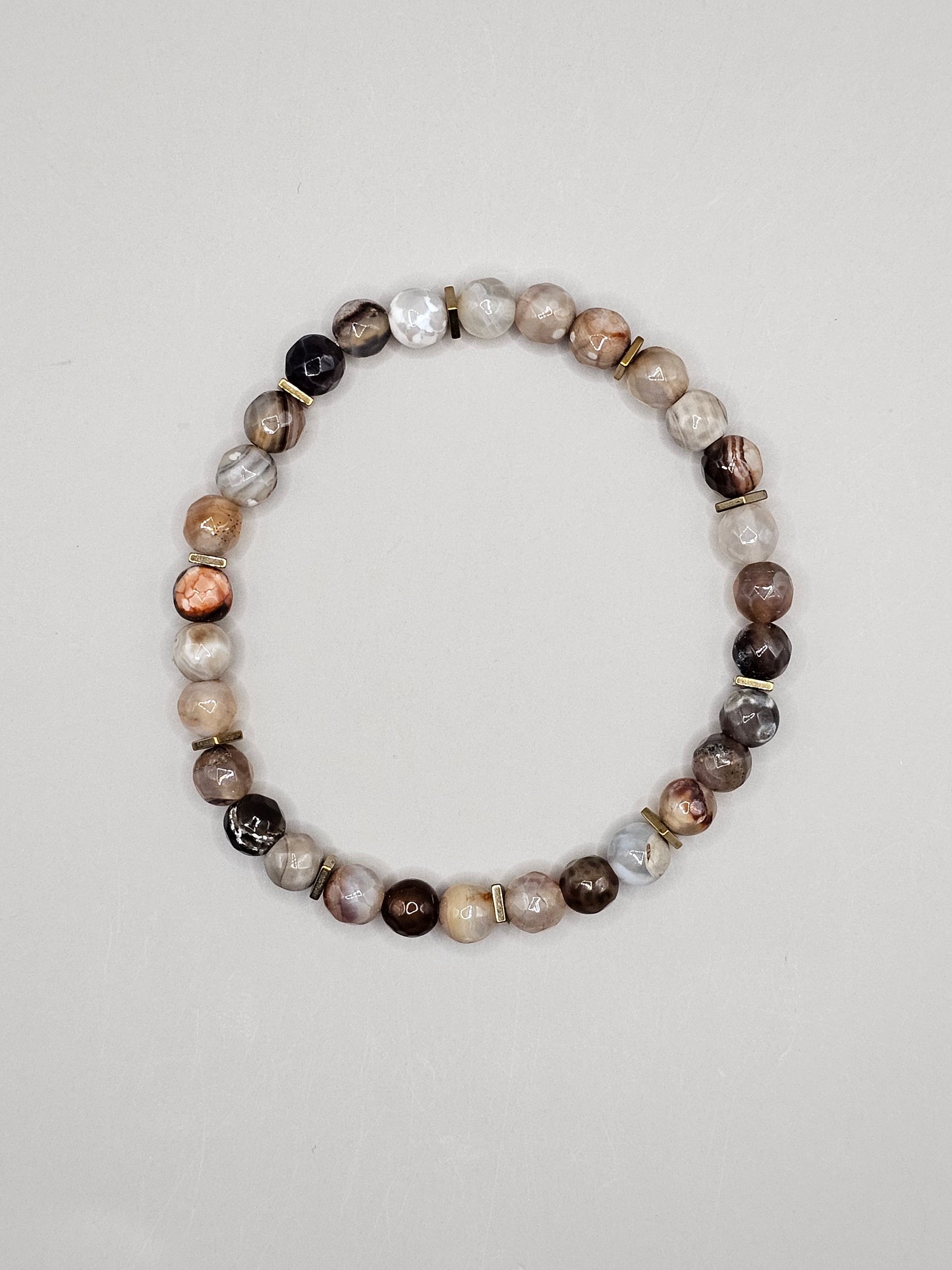 Brown Agate & Hematite Bracelet *Limited Edition*