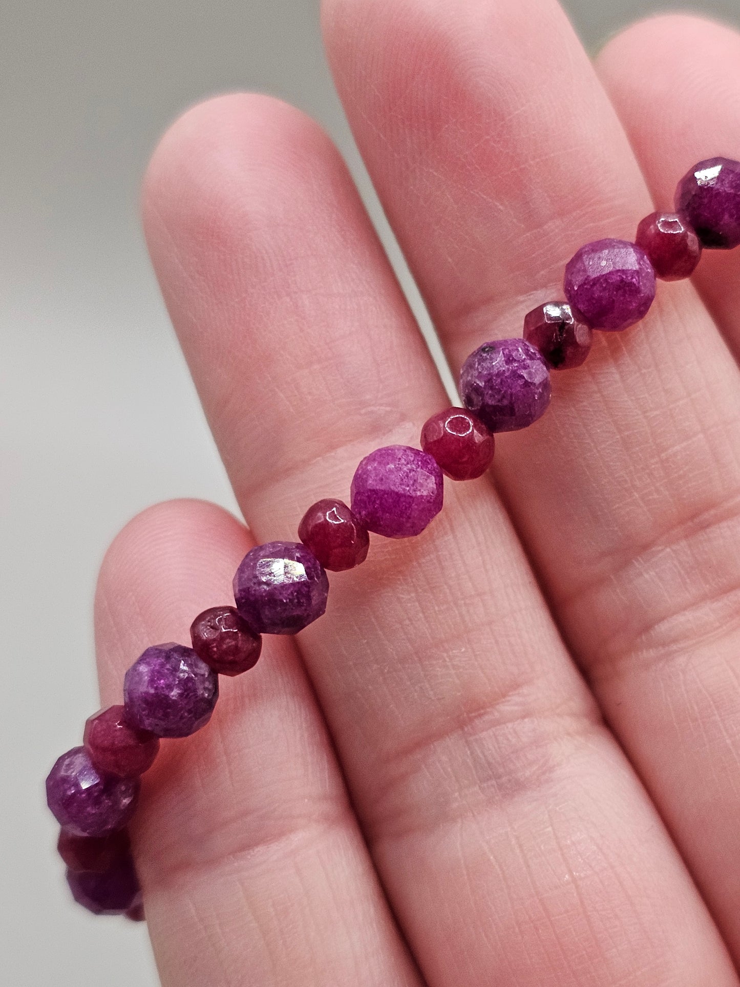 Please, Please, Please Quartz and Ruby Bracelet