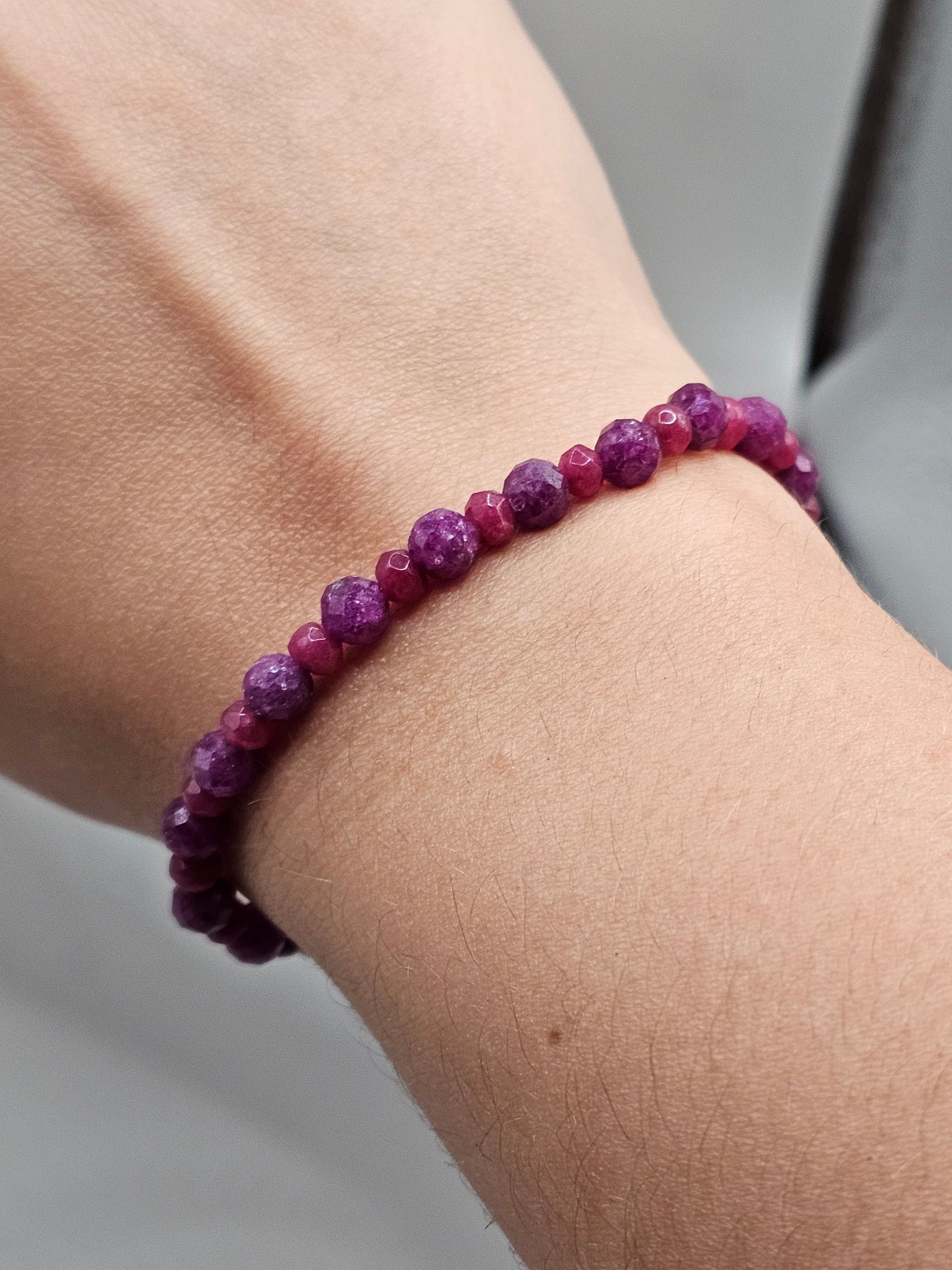 Please, Please, Please Quartz and Ruby Bracelet