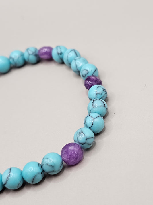 Amethyst & Turquoise Bracelet