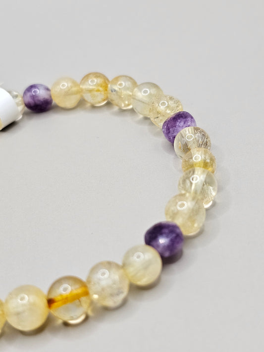 Citrine & Amethyst Bracelet