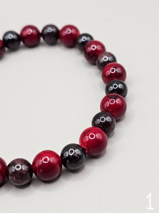 Garnet & Red Quartzite Bracelet