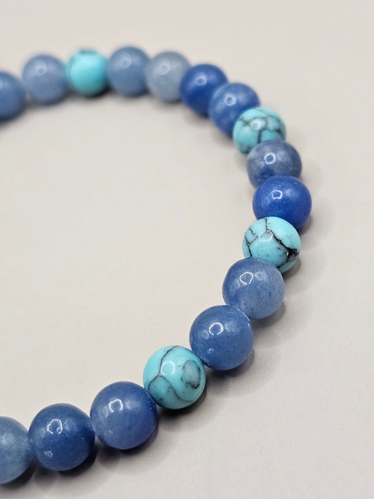 Blue Aventurine & Turquoise Bracelet