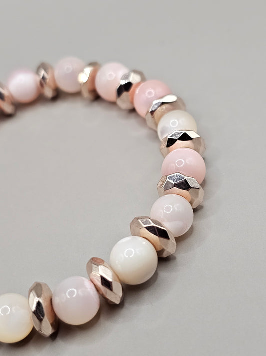 Classic Pink Mother of Pearl Bracelet