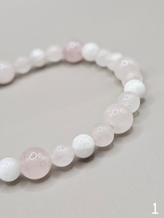 Rose Quartz & Moonstone Bracelet