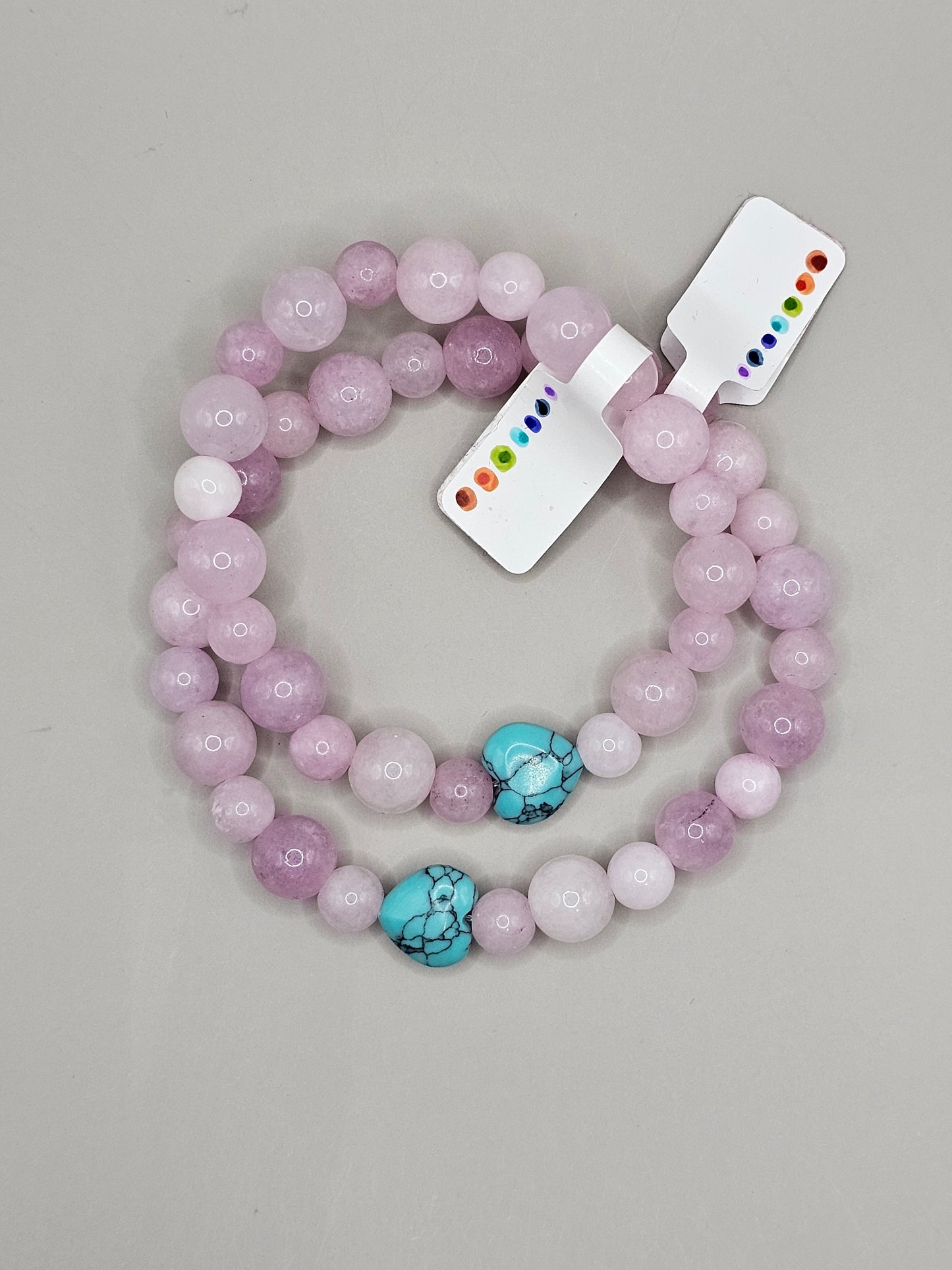 Mommy & Me Bracelet Set - Kunzite & Wagnerite Bracelet