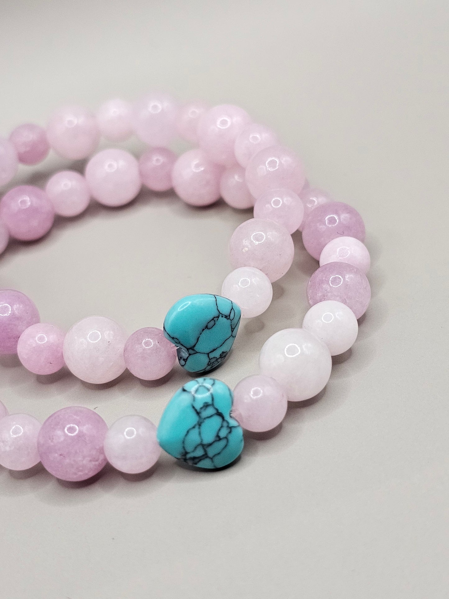 Mommy & Me Bracelet Set - Kunzite & Wagnerite Bracelet