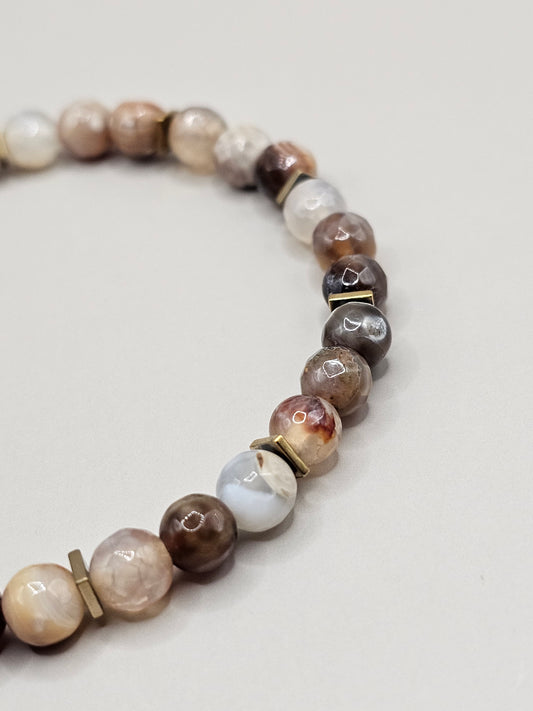 Brown Agate & Hematite Bracelet *Limited Edition*