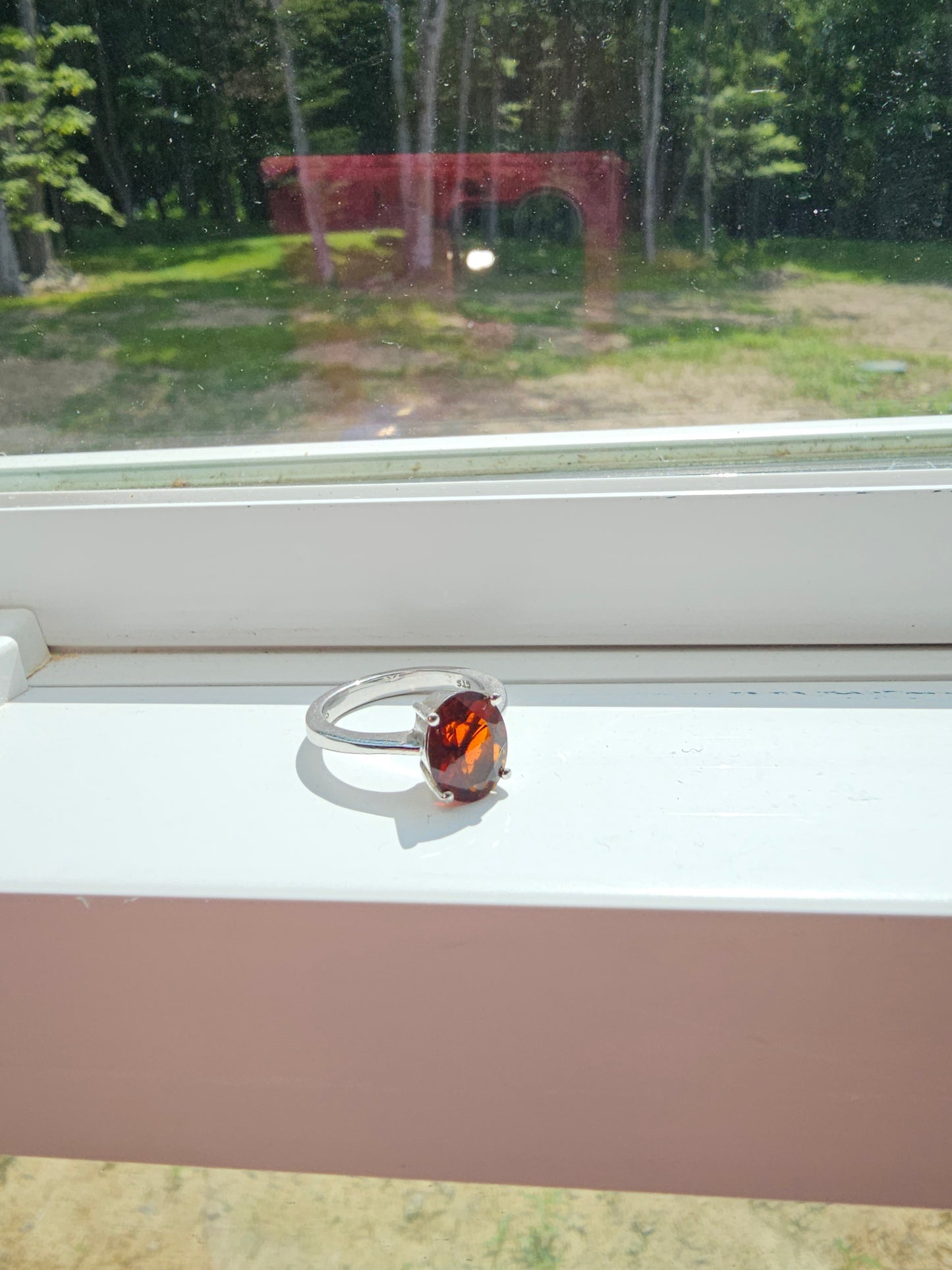 Madeira Citrine set in Sterling Silver Ring